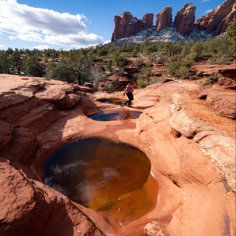 An unique and secret cave in Sedona, Arizona